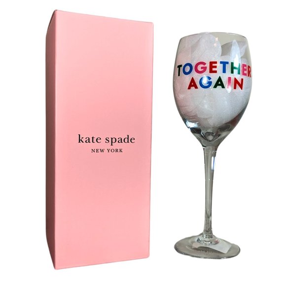 kate spade Other - kate spade new york NIB 'Together Again' Celebrate 12 oz wine glass